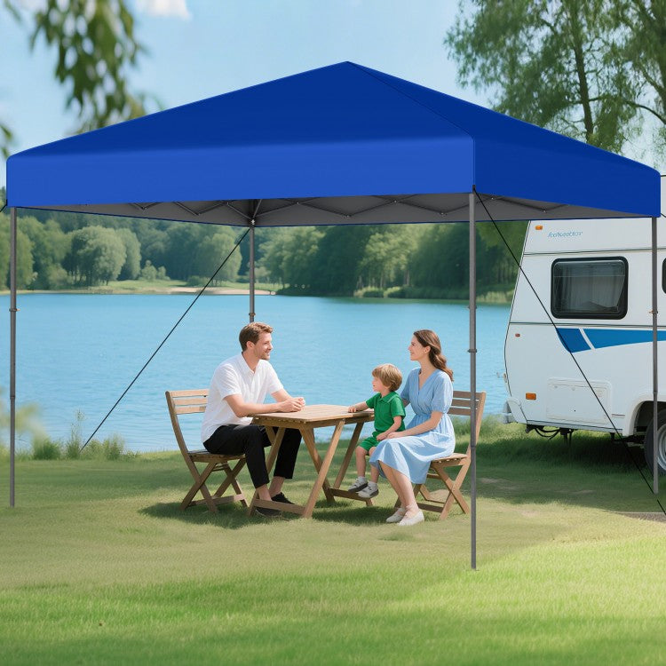 10 x 10 Ft Pop-Up Canopy Tent with Carrying Bag & Stakes – Easy Setup Outdoor Shelter
