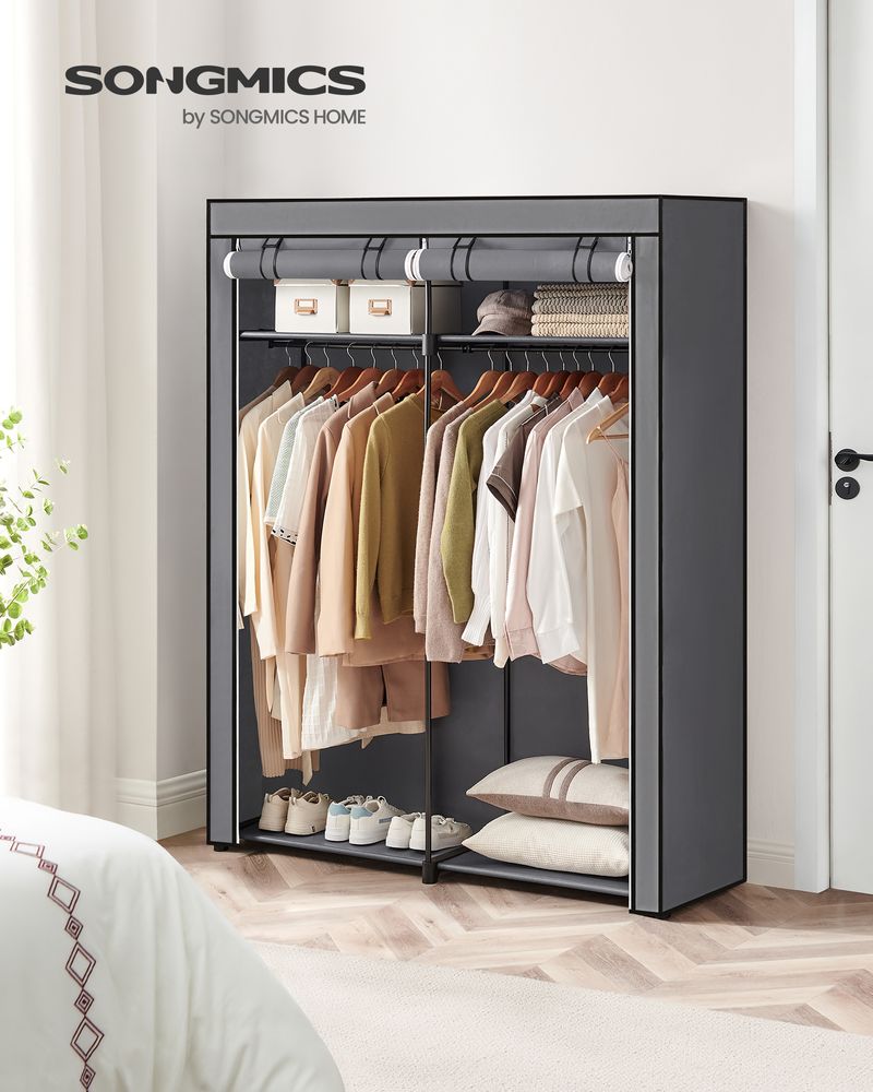SONGMICS Closet Wardrobe with Non-Woven Fabric Cover 
