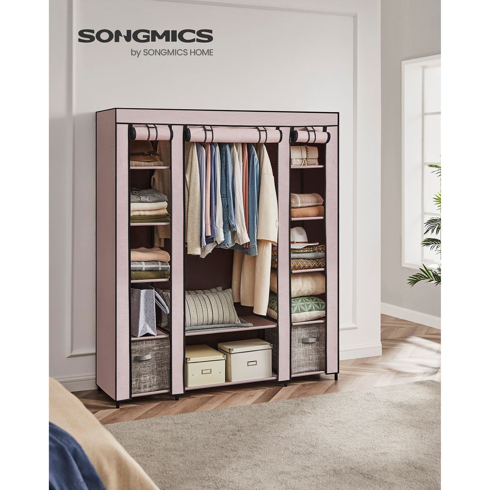SONGMICS Portable Closet with Non-Woven Fabric Cover 