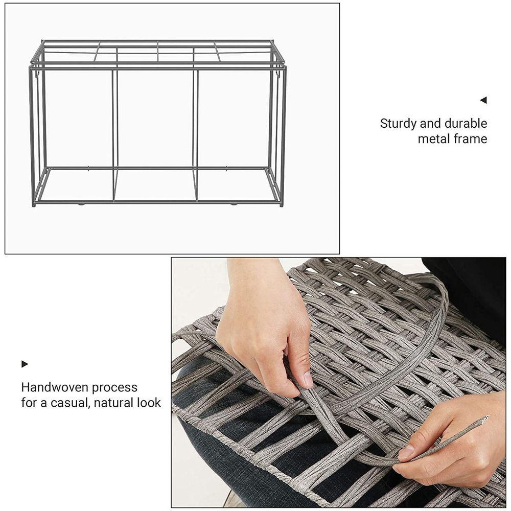 SONGMICS Storage Basket with Lid 