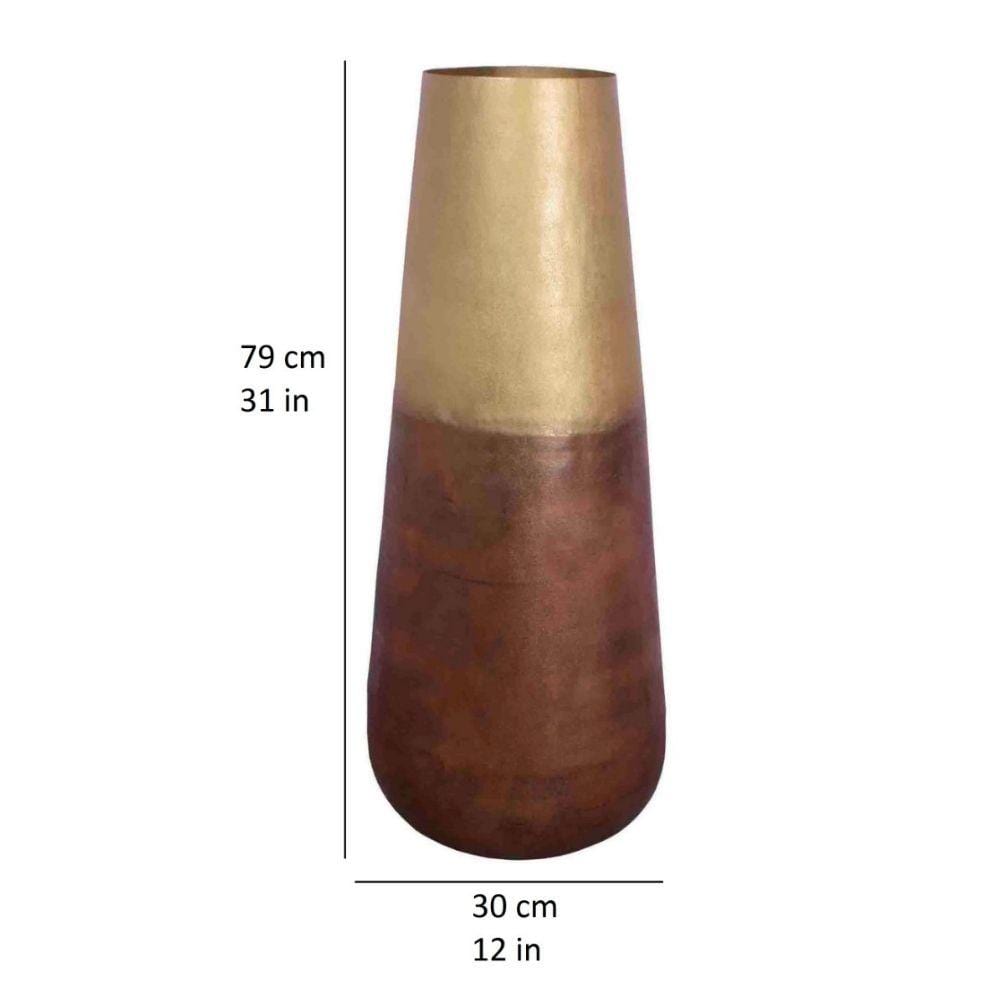 Calluna Brass Floor Vase 