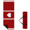 10 x 3.8 ft Baseball and Softball Hitting Mat with Home Plate-Red