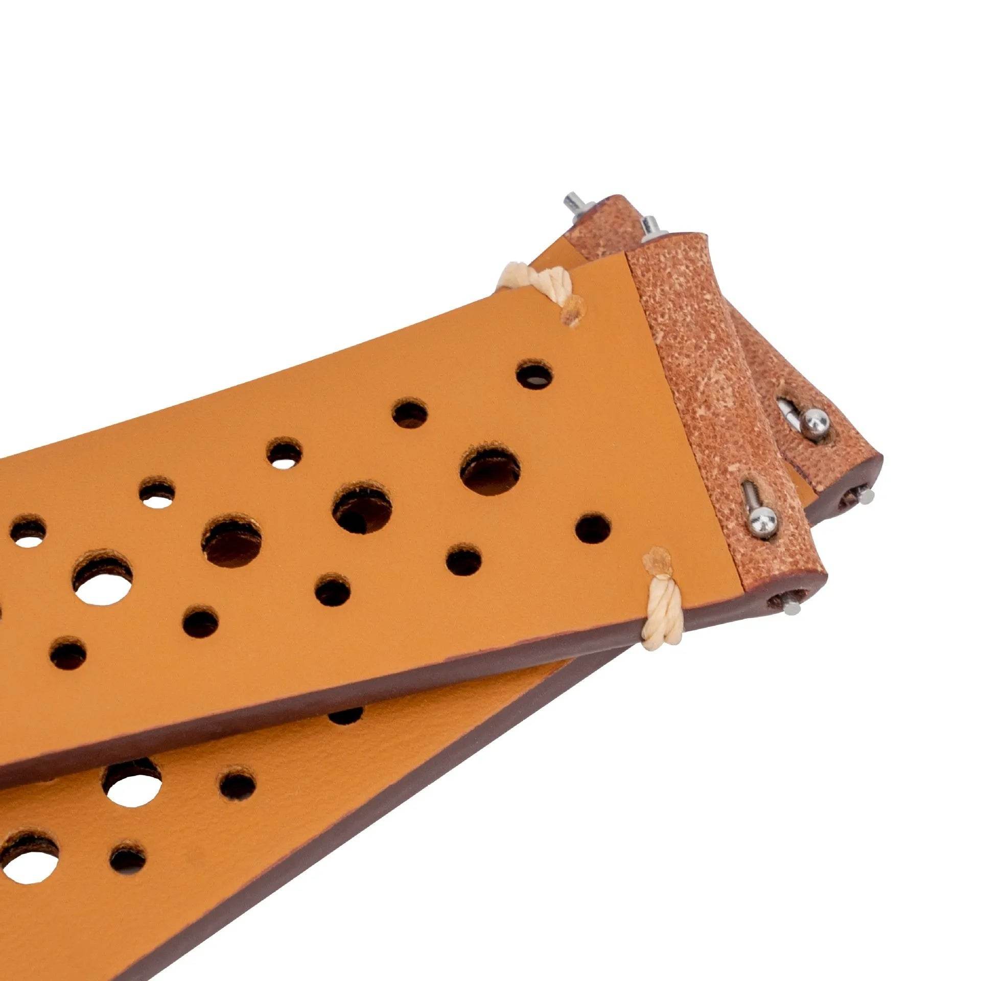 20mm Watch First Layer Cow Leather Watch Strap Retro Comfort 