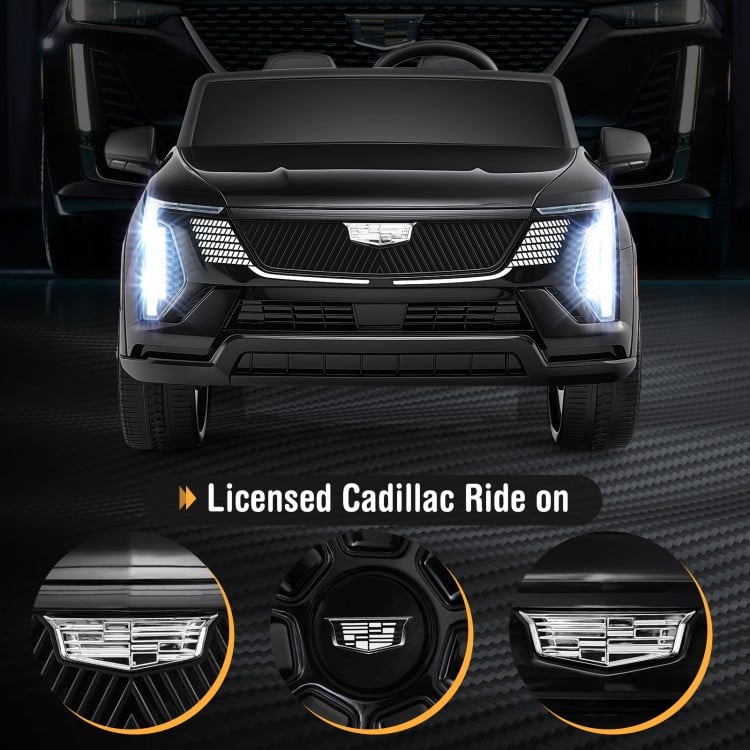 24V Ride on Truck 2-Seater Licensed Cadillac with Remote Control-Black