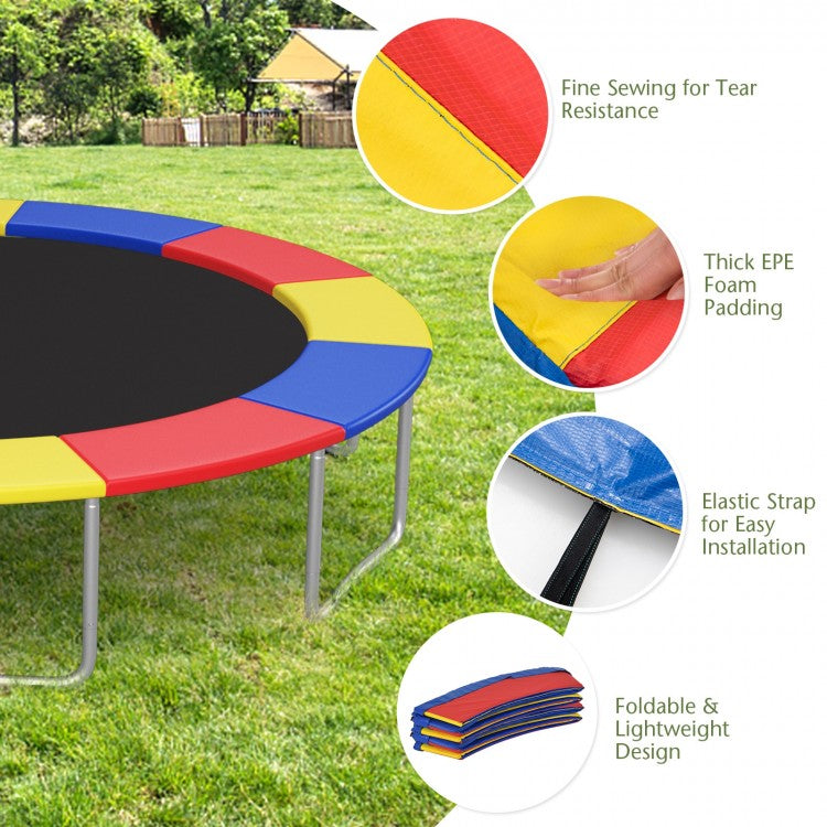 12 Feet Waterproof and Tear-Resistant Universal Trampoline Safety Pad Spring Cover