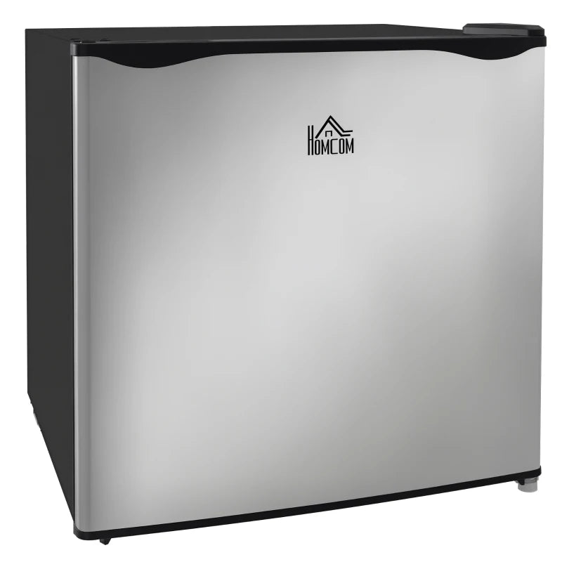 1.1 Cu. Ft. Mini Freezer, Compact Upright Freezer with Reversible Door, Removable Shelf, Adjustable Temperature, Silver