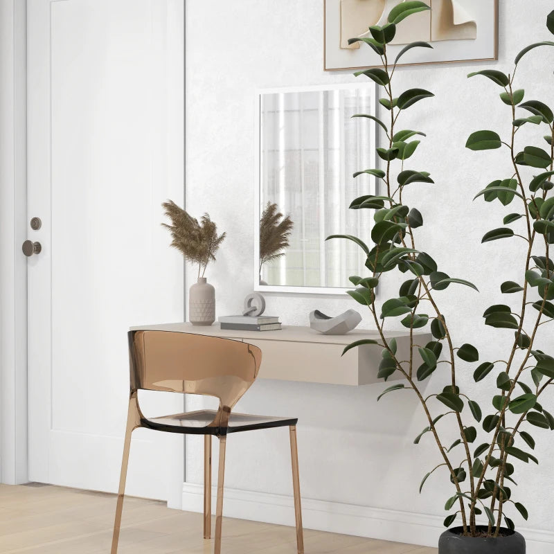 20" x 28" Bathroom Mirror for Wall, Rectangular Mirror for Living Room, Bedroom, Entryway, White