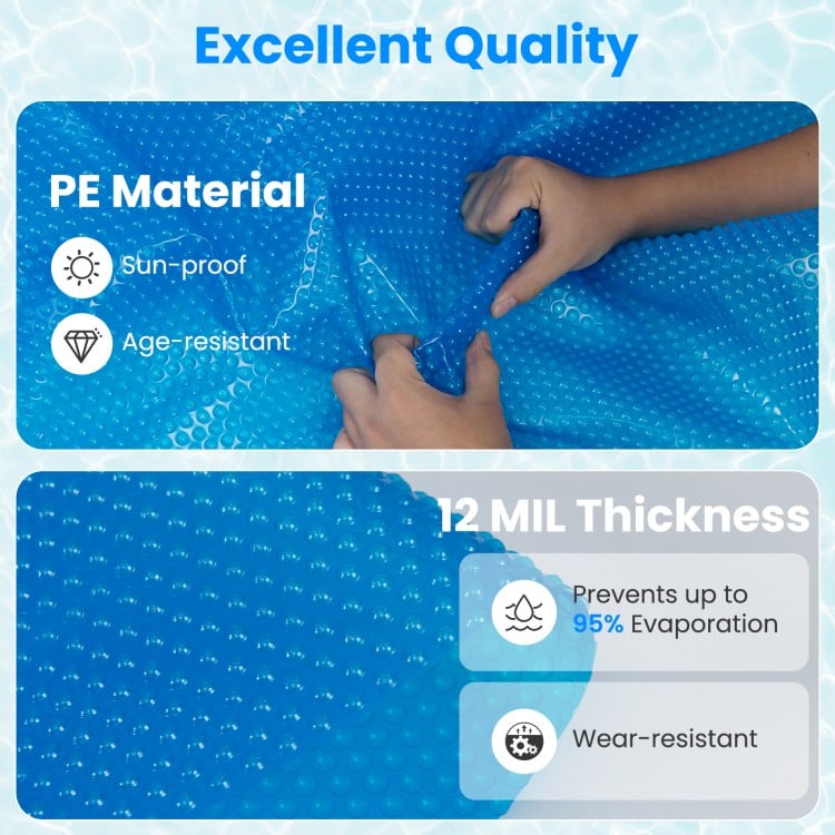 12ft x 30in Round Above Ground Swimming Pool with 12 ft Pool Cover