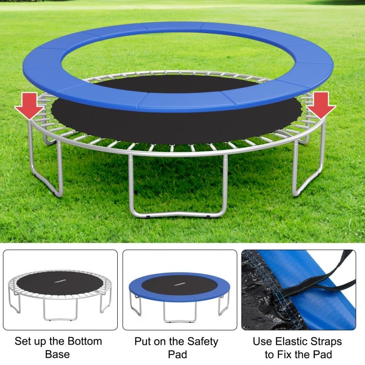 15 Feet Universal Trampoline Spring Cover-Blue