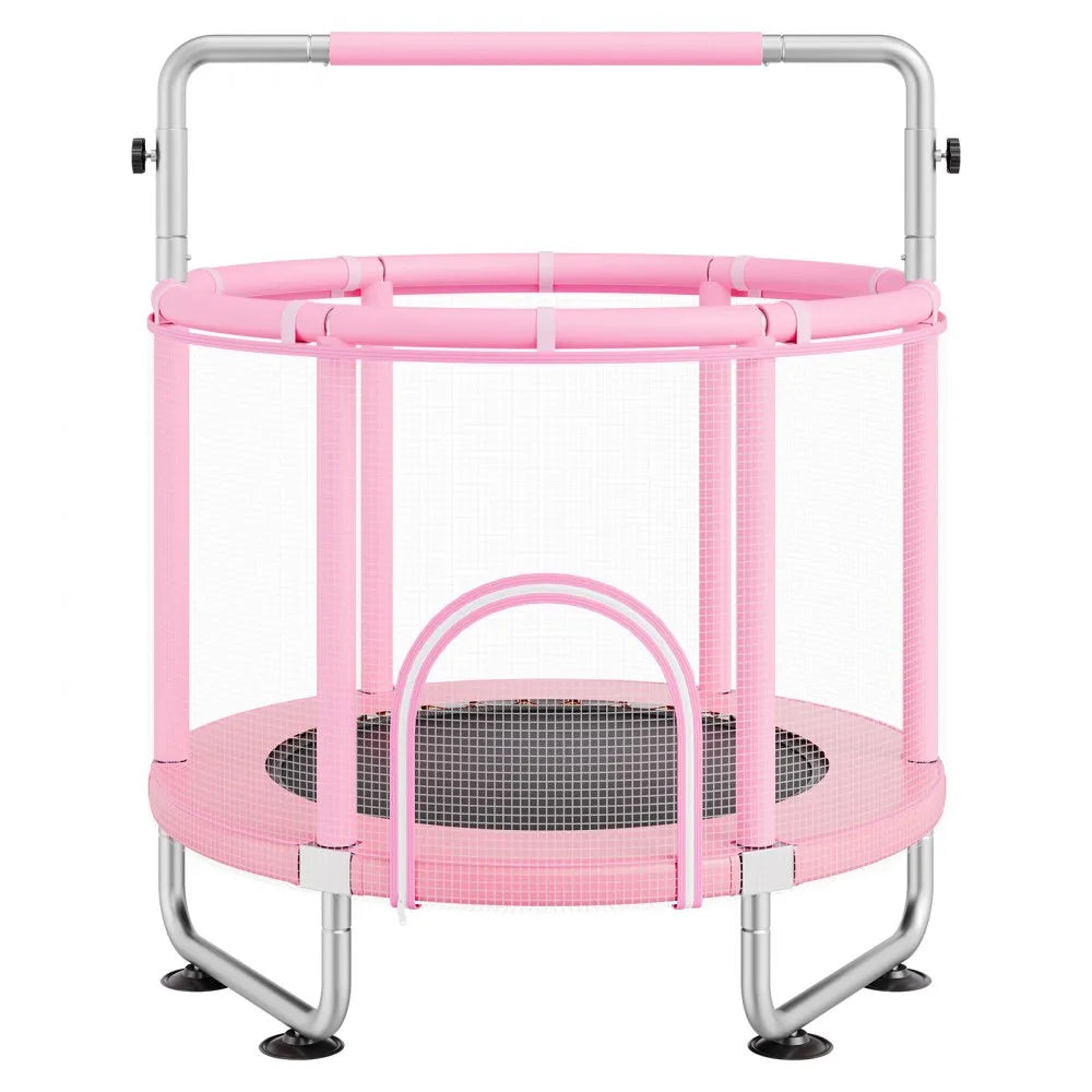 VEVOR 55" Trampoline for Kids Mini Toddler Trampoline with Net Indoor Outdoor