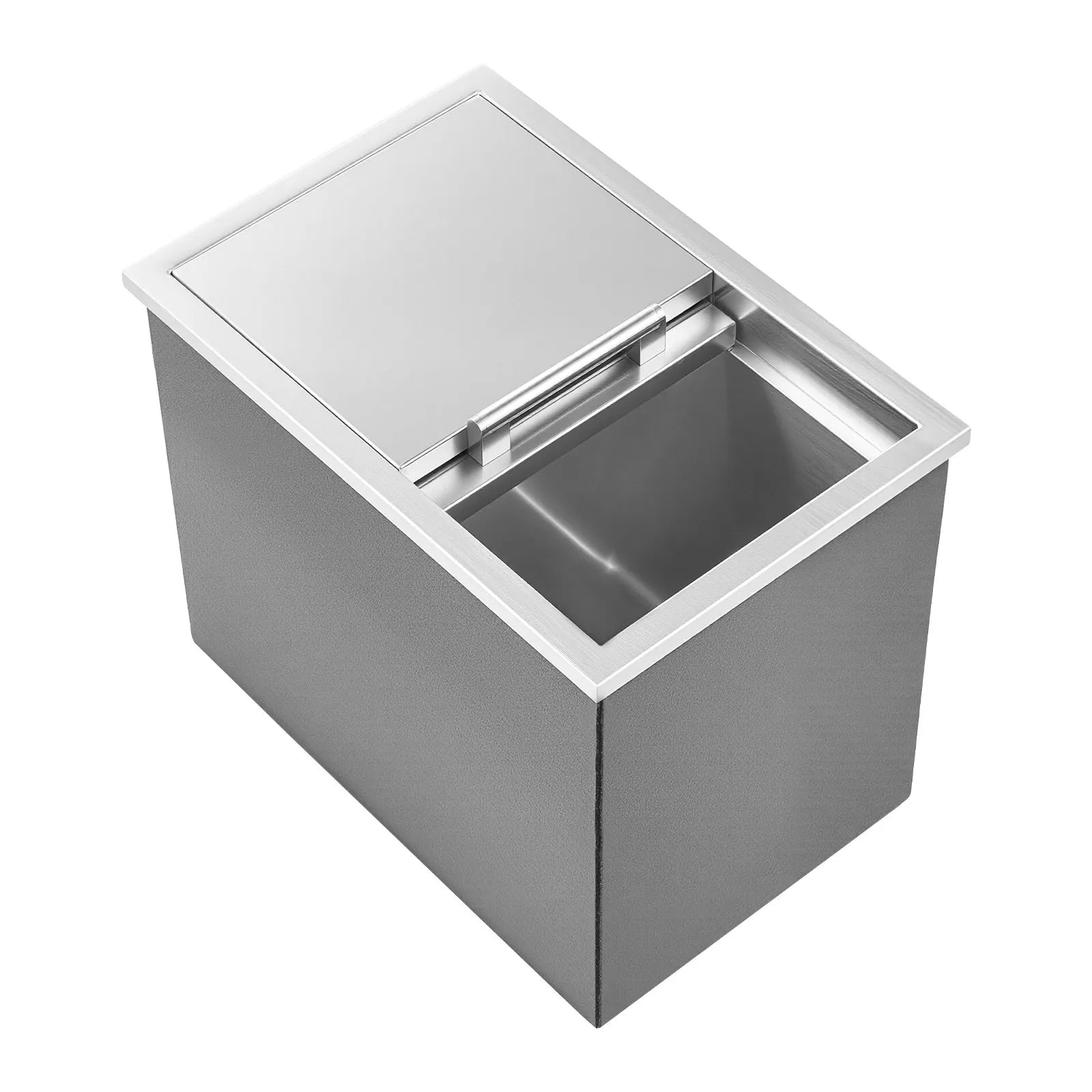 VEVOR 28.6 Qt Drop in Ice Chest Ice Cooler Ice Bin Stainless Steel 18"x12"x14.5"