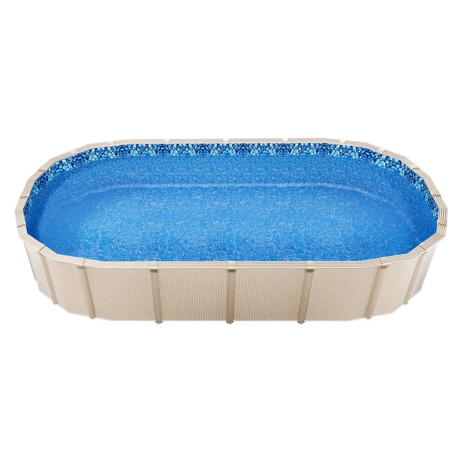 VEVOR Oval Pool Liner 18x33ft Overlap Style Pool Liner 54in Wall Height