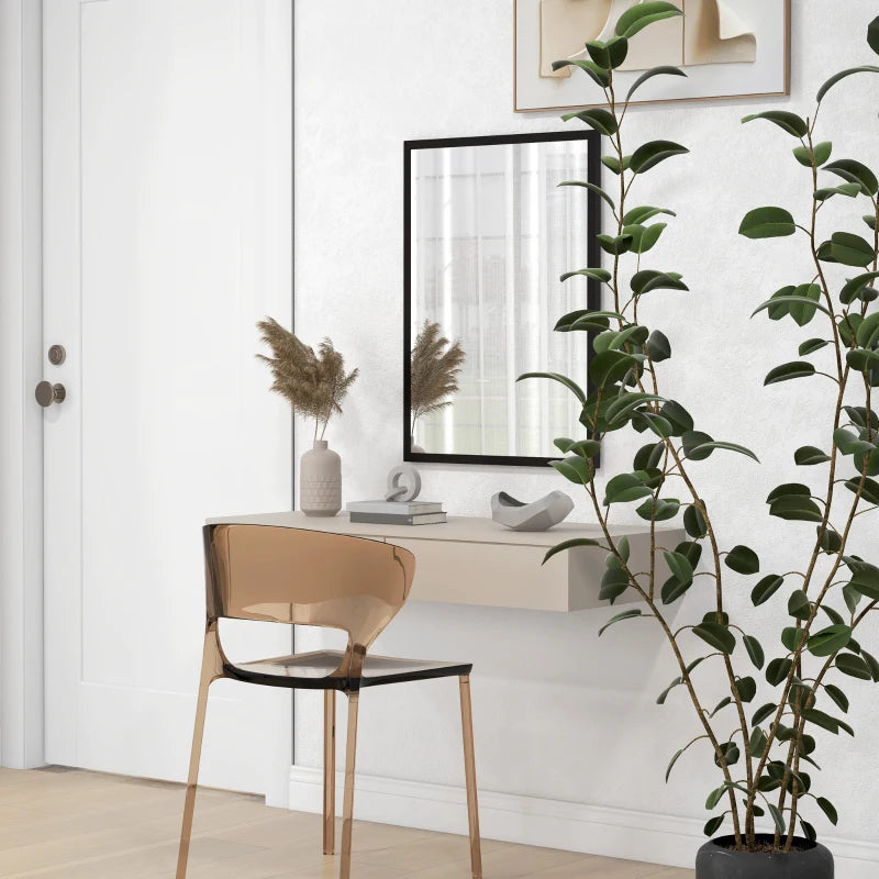 20" x 28" Bathroom Mirror for Wall, Rectangular Mirror for Living Room, Bedroom, Entryway, Black
