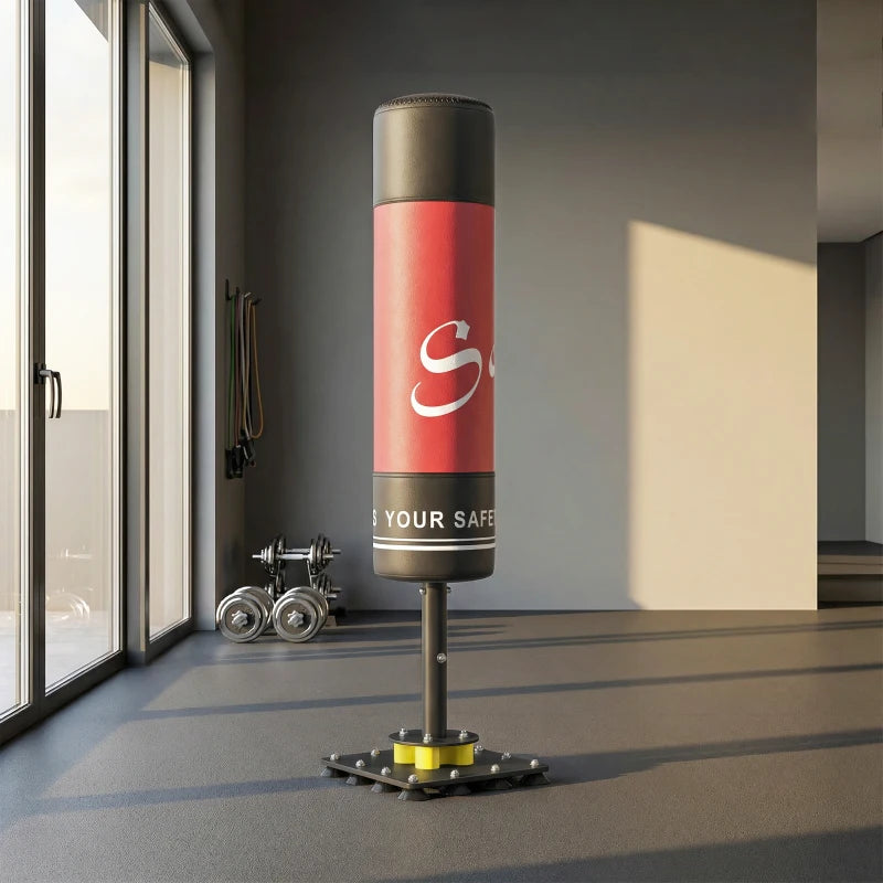 Soozier Freestanding Punching Bag for Adults, 53" Heavy Duty Boxing Bag with 12 Suction Cups, Boxing Equipment with Stand