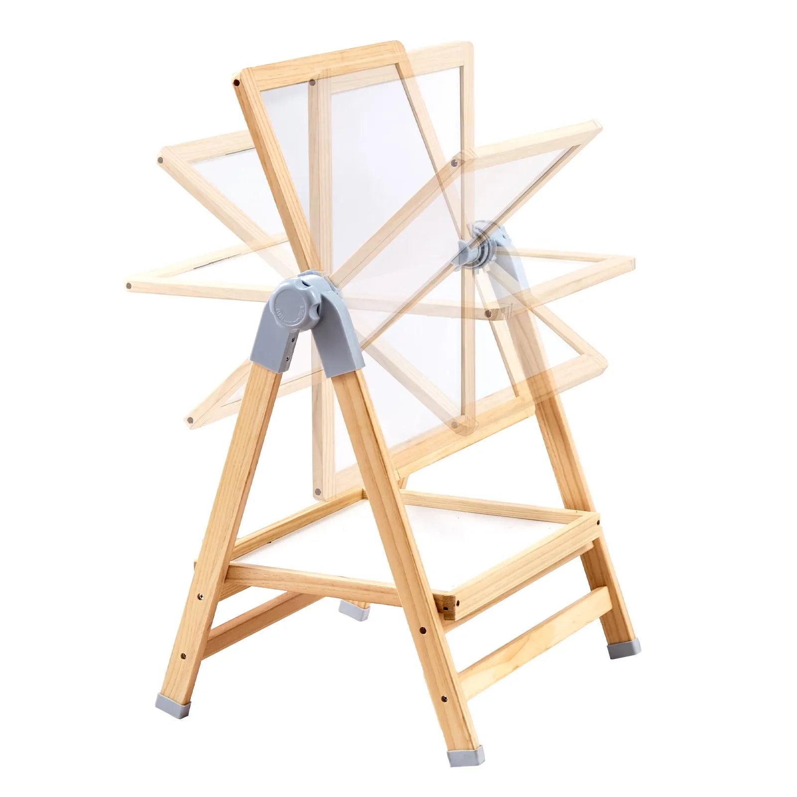 VEVOR 2-in-1 Kids Art Easel Double-Sided Wooden Magnetic Whiteboard Chalkboard