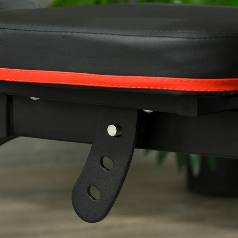 Soozier Adjustable Weight Bench with Squat Rack, Preacher Curl Pad and Leg Developer, Home Gym Bench for Full Body Workout