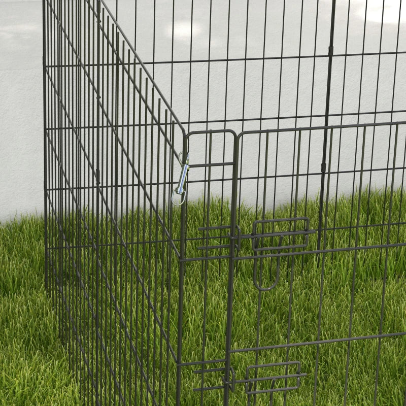 36inch Foldable Metal Exercise Pet Playpen Yard Dog Puppy Kennel Cage 8 Panel