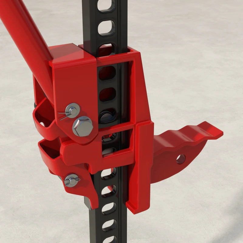 3 Tonne/6600 lb Farm Jack, 48" High Lift Jack for 4x4 Tractors Trucks Agricultural Lifting, Red