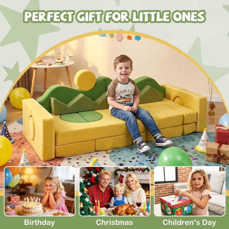19 Pieces Modular Kids Play Couch for Inspiring Creativity