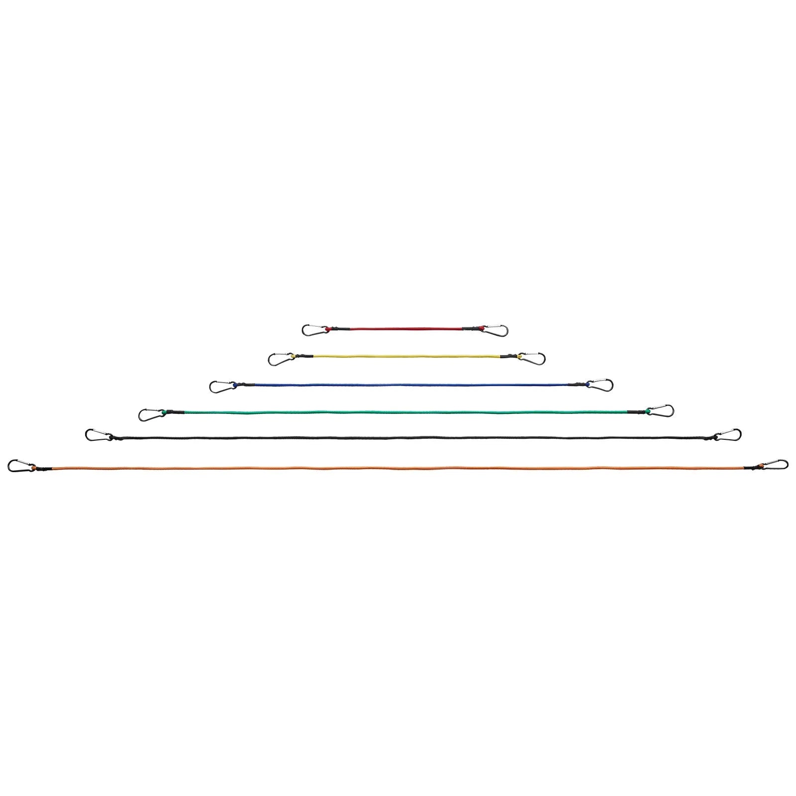 VEVOR 30 Pcs Bungee Cords Set 8mm Heavy Duty Bungee Straps with Steel Carabiners