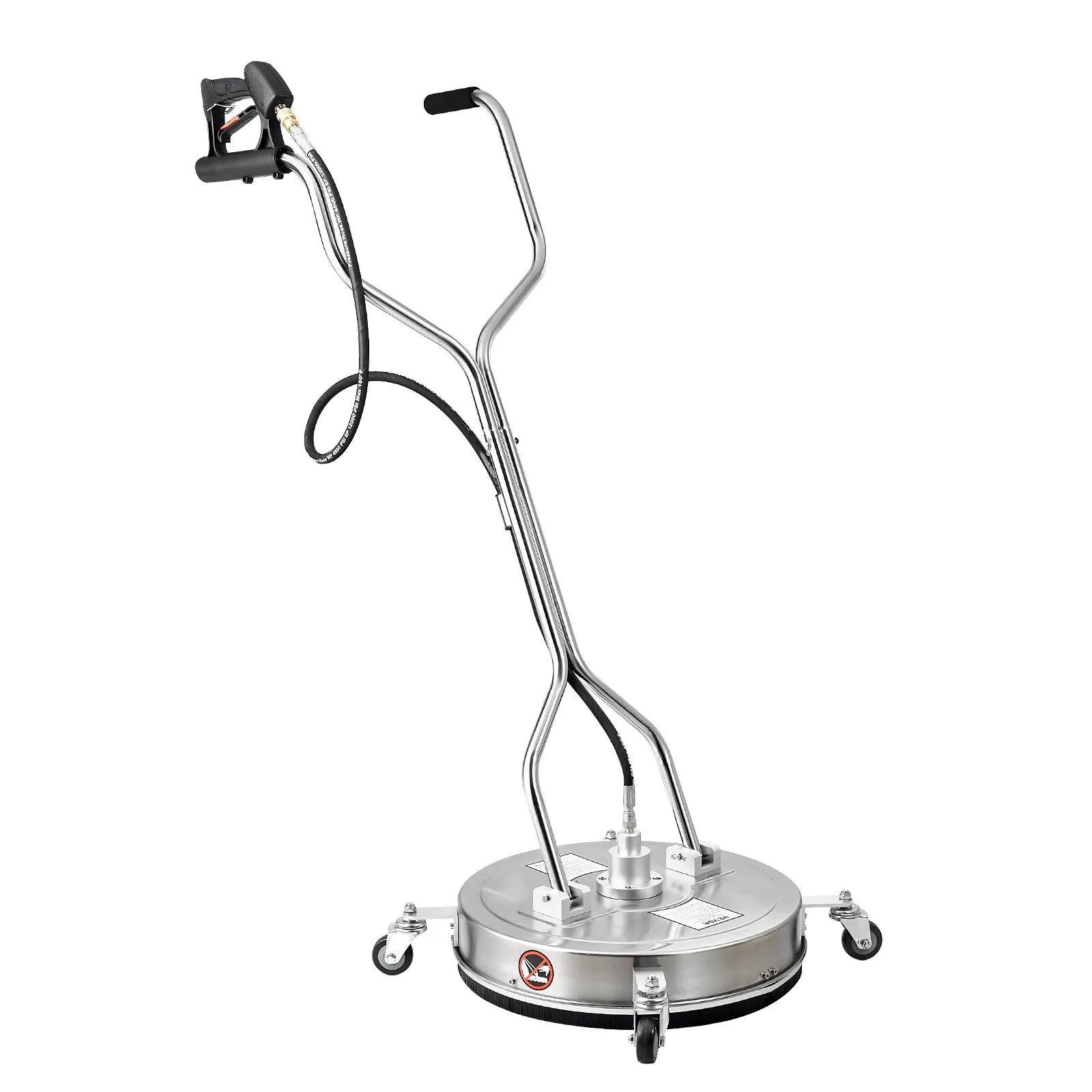 VEVOR 21" Pressure Washer Surface Cleaner 4 Wheels Dual Handle 4000 Max PSI
