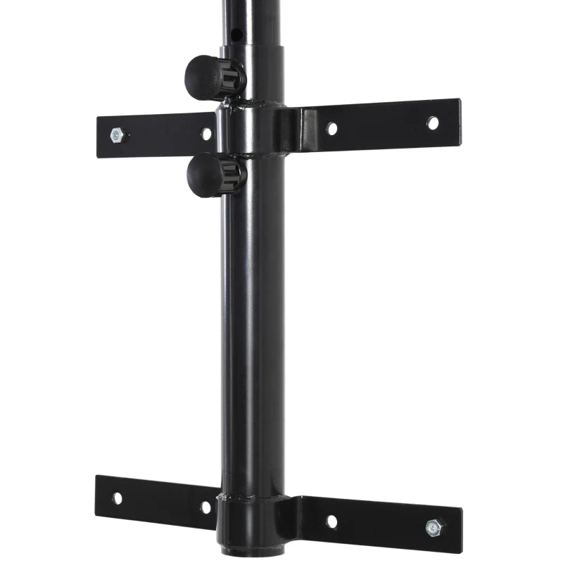 Soozier 220lbs Wall Mounted Punching Bag Hanger, Adjustable Height Punching Bag Holder for Boxing and MMA Training