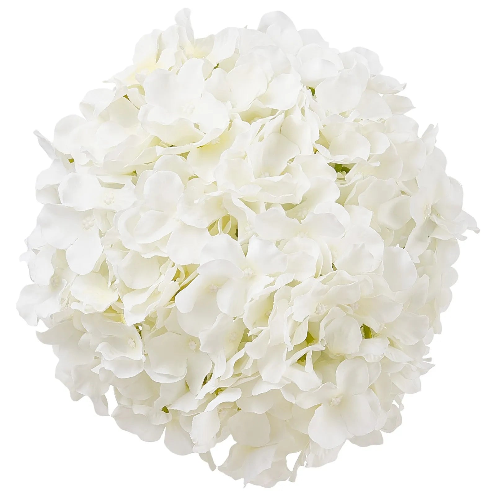 VEVOR 205 Pcs Artificial Silk Hydrangea Flowers 9.8 In Bouquet Arrangement White
