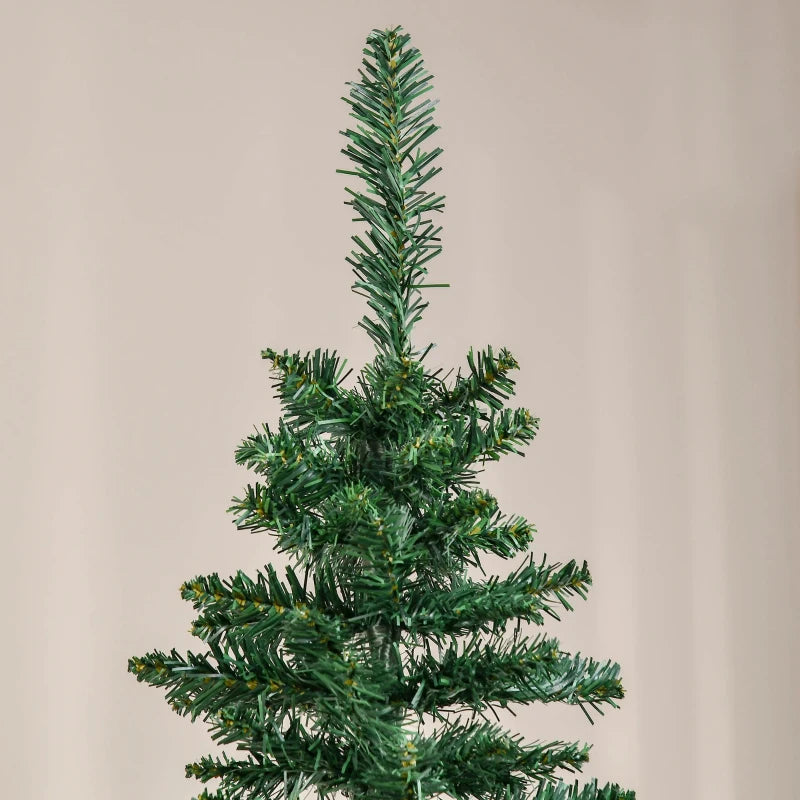 7' PVC Slim Pencil Artificial Christmas Tree 390 Branch Tips