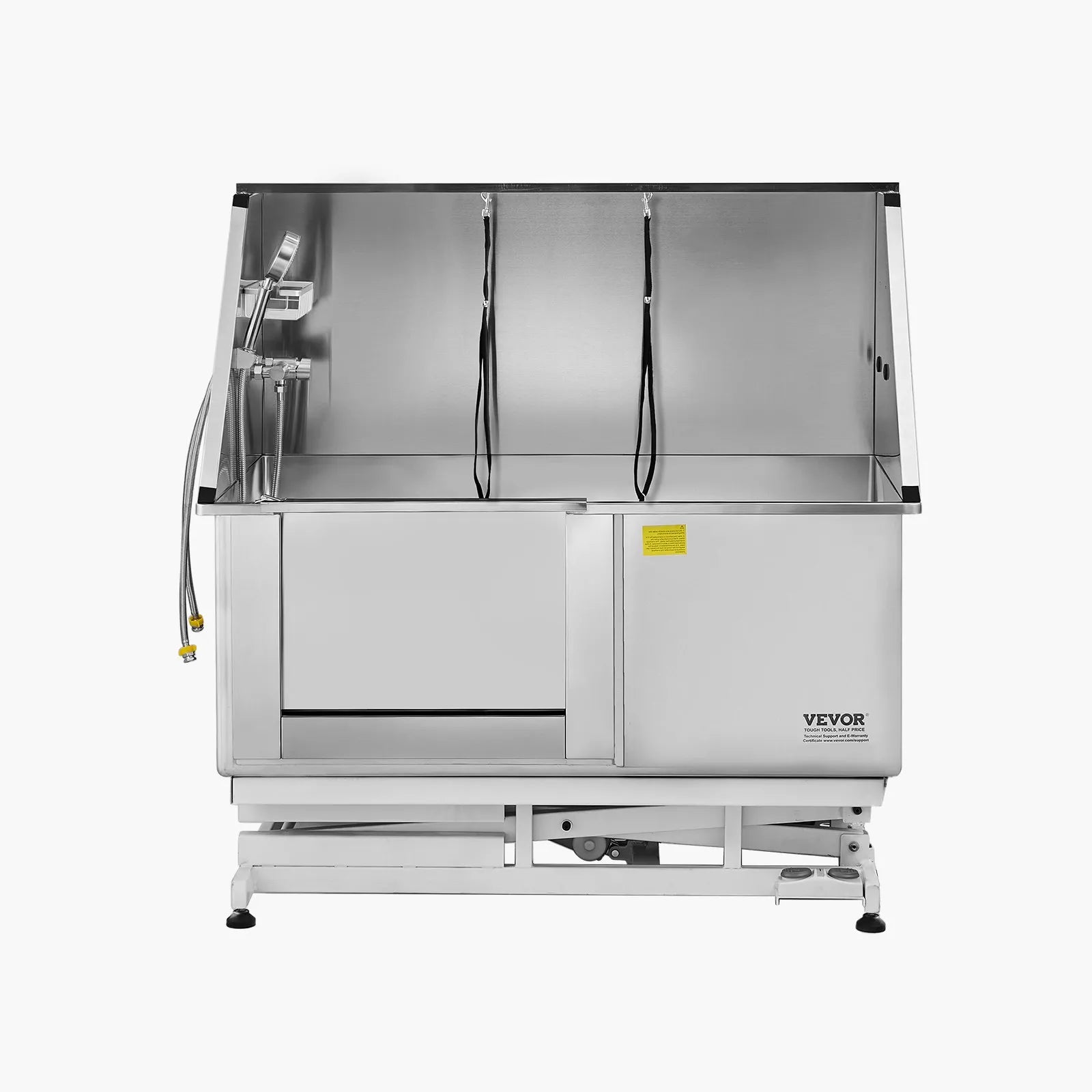 VEVOR 50inch Electric Dog Grooming Bath Tub Stainless Steel w Water Filter Left