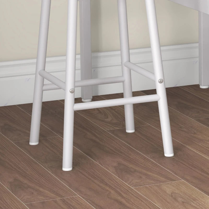 3-Piece Counter Height Bar Table and Chairs, Dining Table and Chairs Set for 2, Pub Table and Chairs