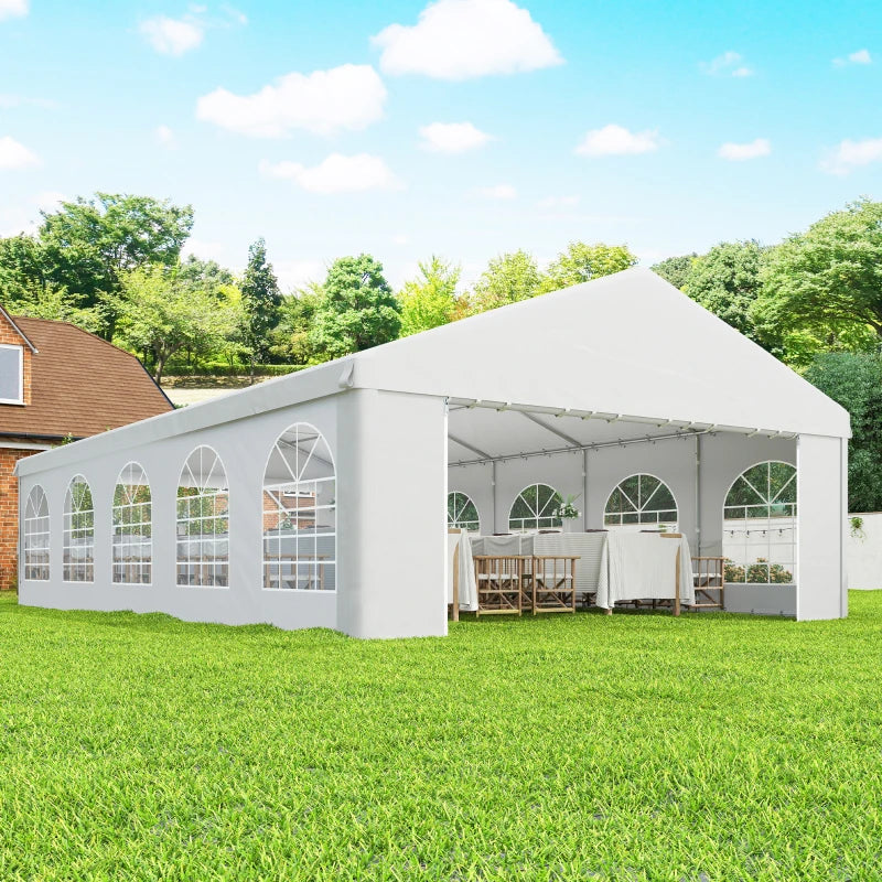 20'x33' Heavy Duty Large Party Tent & Carport with Removable Sidewalls, Portable Garage Canopy Tent, White
