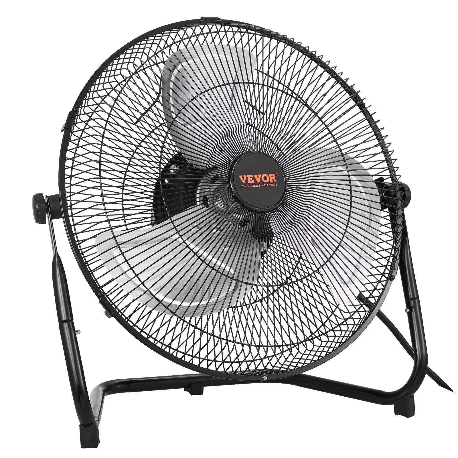 VEVOR 14 In Floor Fan 3 Speed 360° Adjustable Tilt High-Velocity Industrial Fan