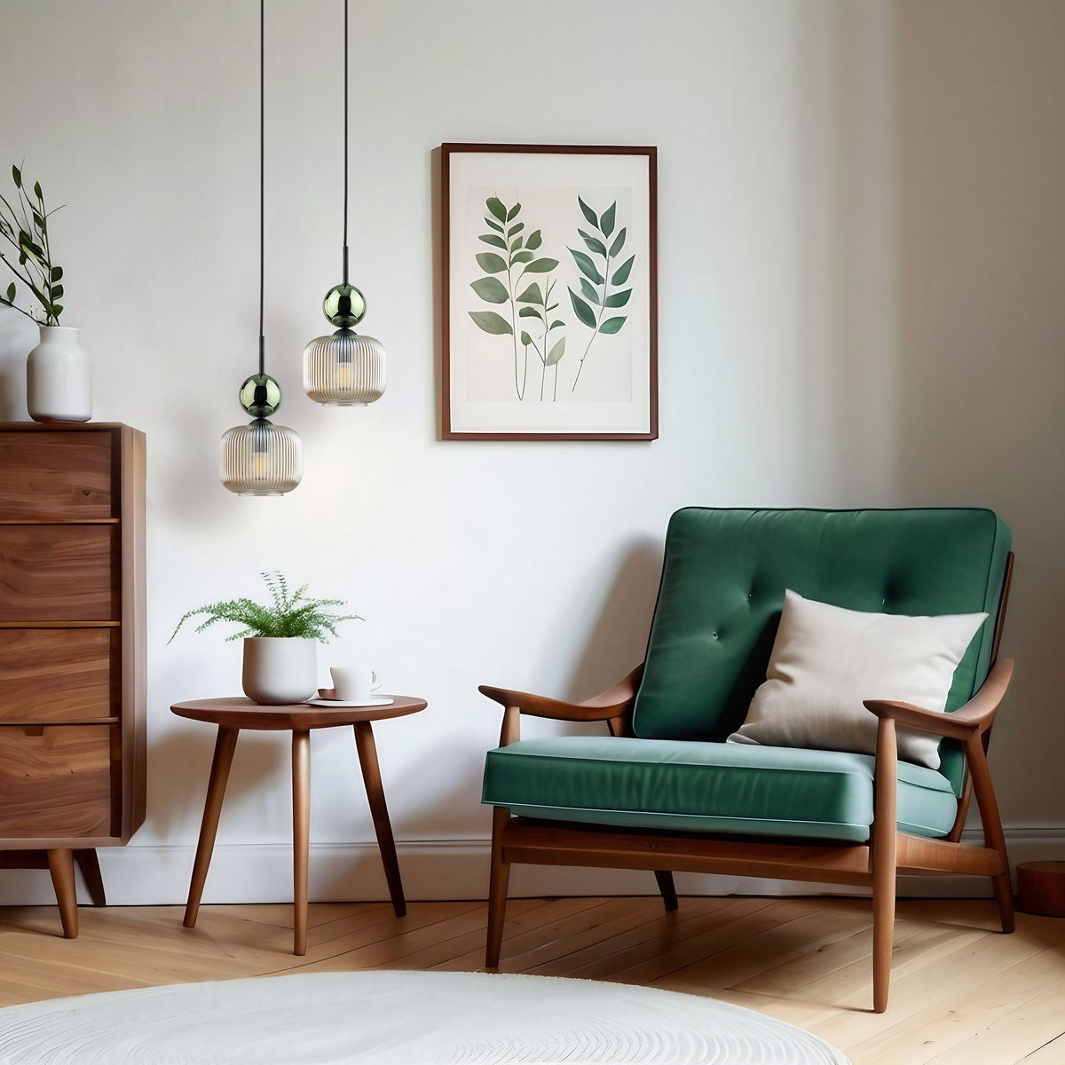 SOPHIA Mid-Century Glass Pendant Light