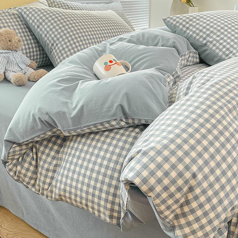 Pure Cotton Class A Four-piece Quilt Cover Household Pure Cotton Bed Sheet Duvet Cover 