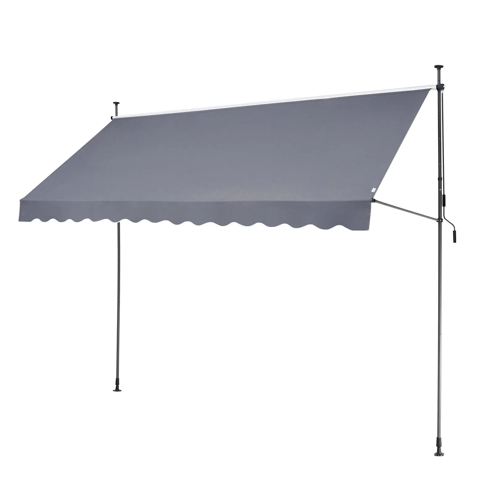 VEVOR 138x47" Patio Awning Retractable Awning Sunshade Shelter with Crank Handle