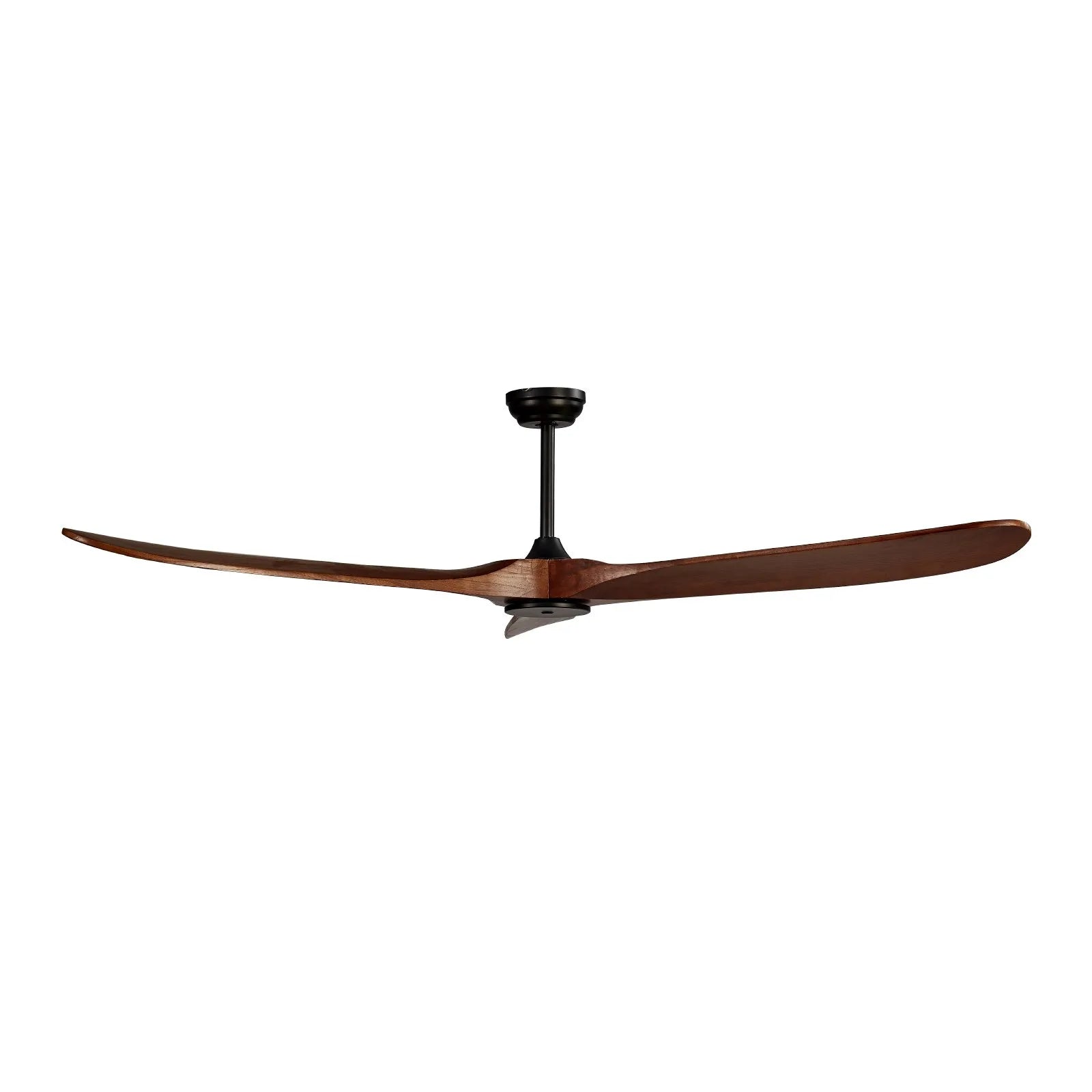 VEVOR 72" Wood Blade Ceiling Fan No Light Remote Control Reversible Motor Walnut