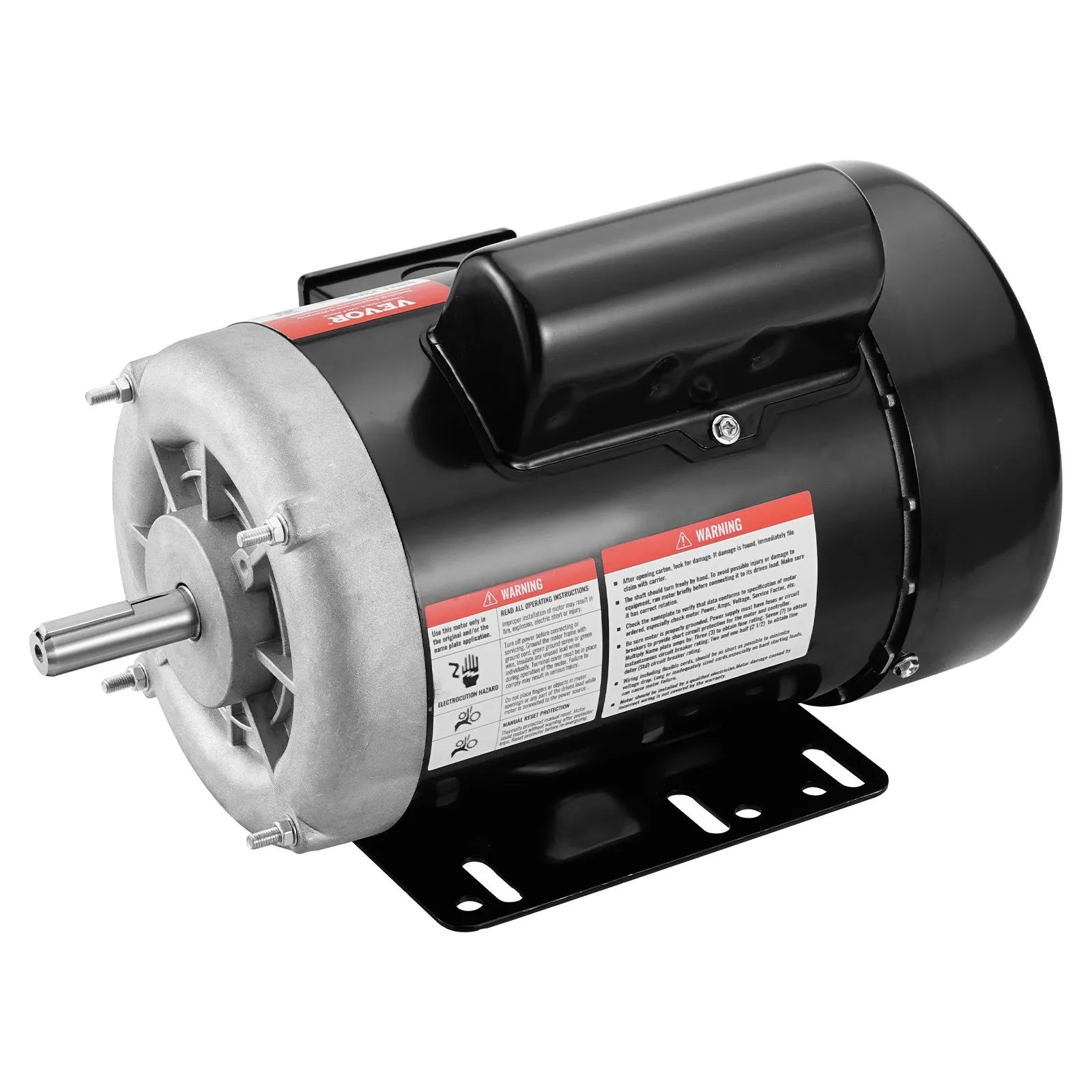 VEVOR 0.75HP Electric Motor 1725RPM AC115/230V 56 Frame 1-Phase 5/8" Keyed Shaft