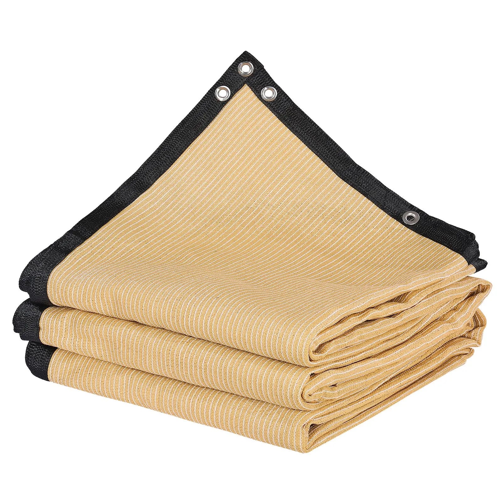 VEVOR 90% Sun Shade Cloth Privacy Screen 12 x 20 ft for Patio Garden (Beige)