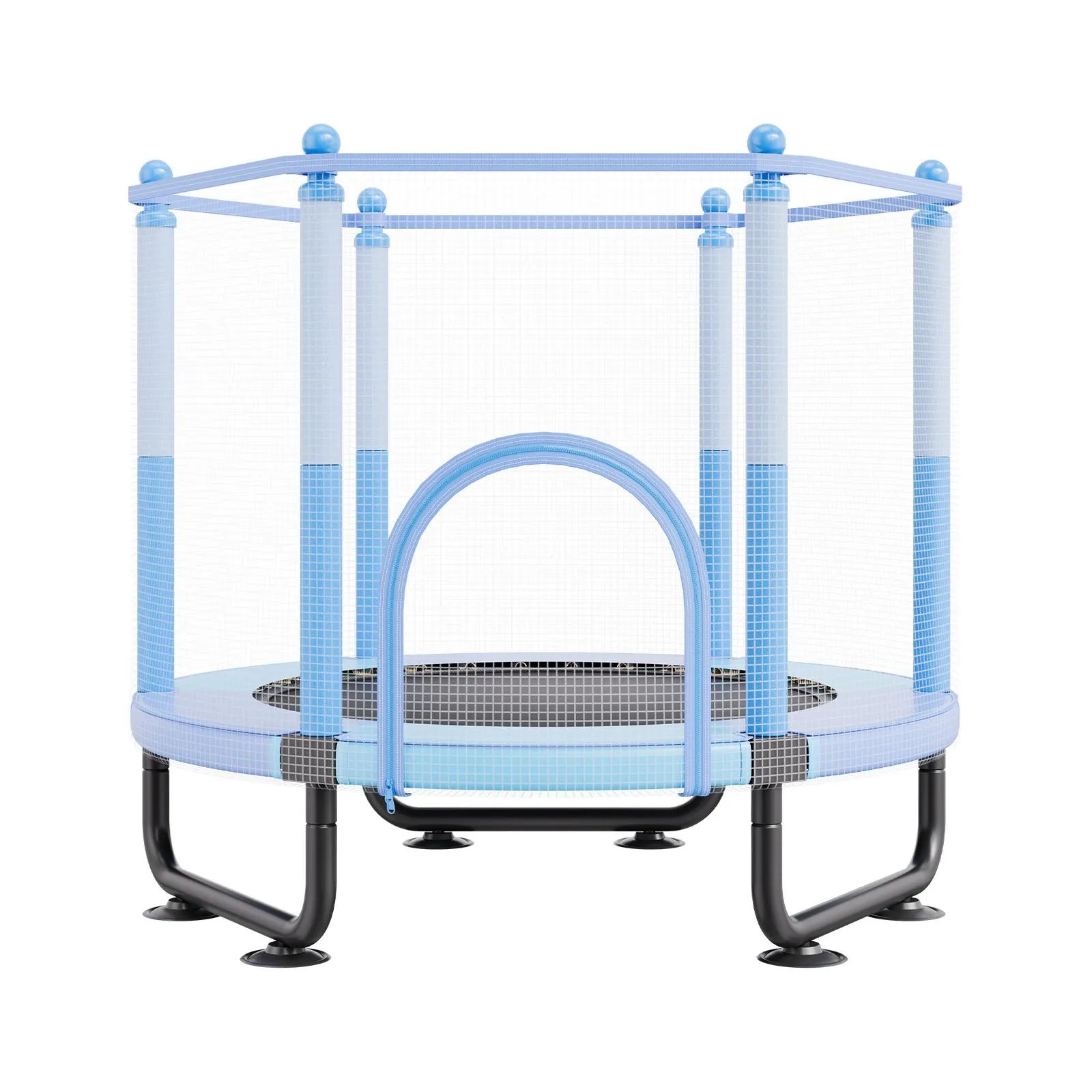 VEVOR 60" Trampoline for Kids Mini Toddler Trampoline with Net Indoor Outdoor