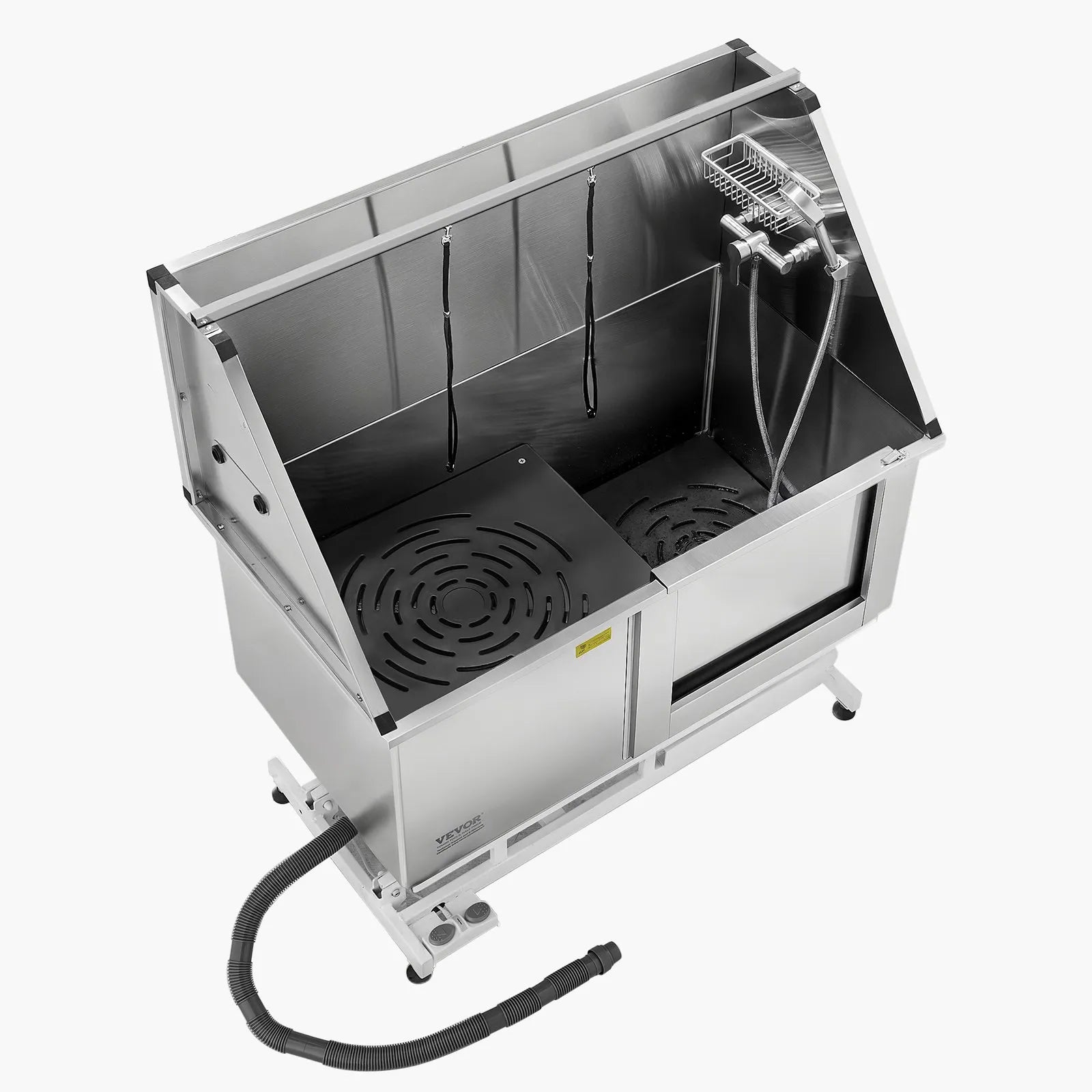 VEVOR 50 Inch Electric Dog Grooming Bath Tub Stainless Steel w Water Filter