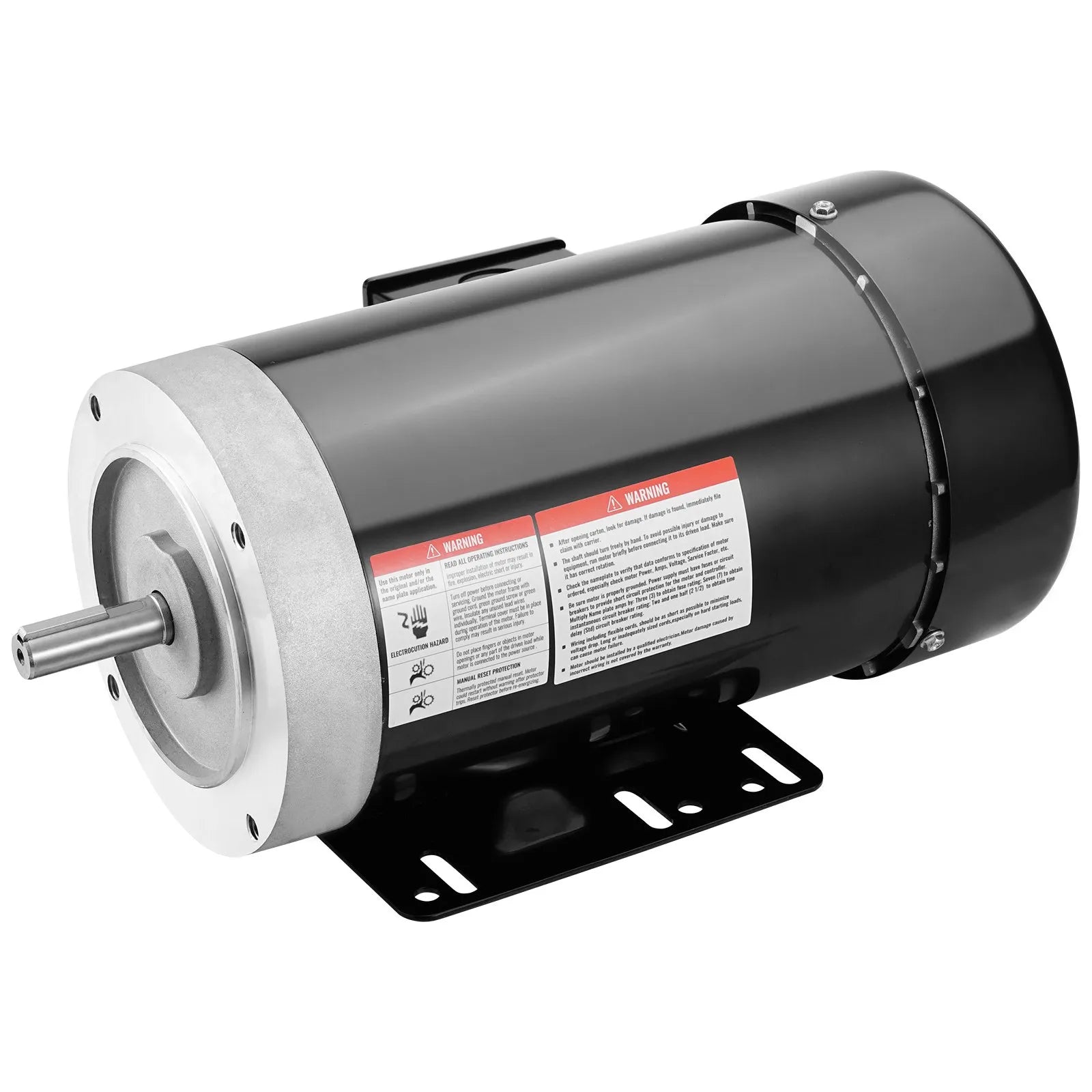 VEVOR 2HP Electric Motor 3450RPM AC230V/460V 56C Frame 3-Phase 5/8" Keyed Shaft