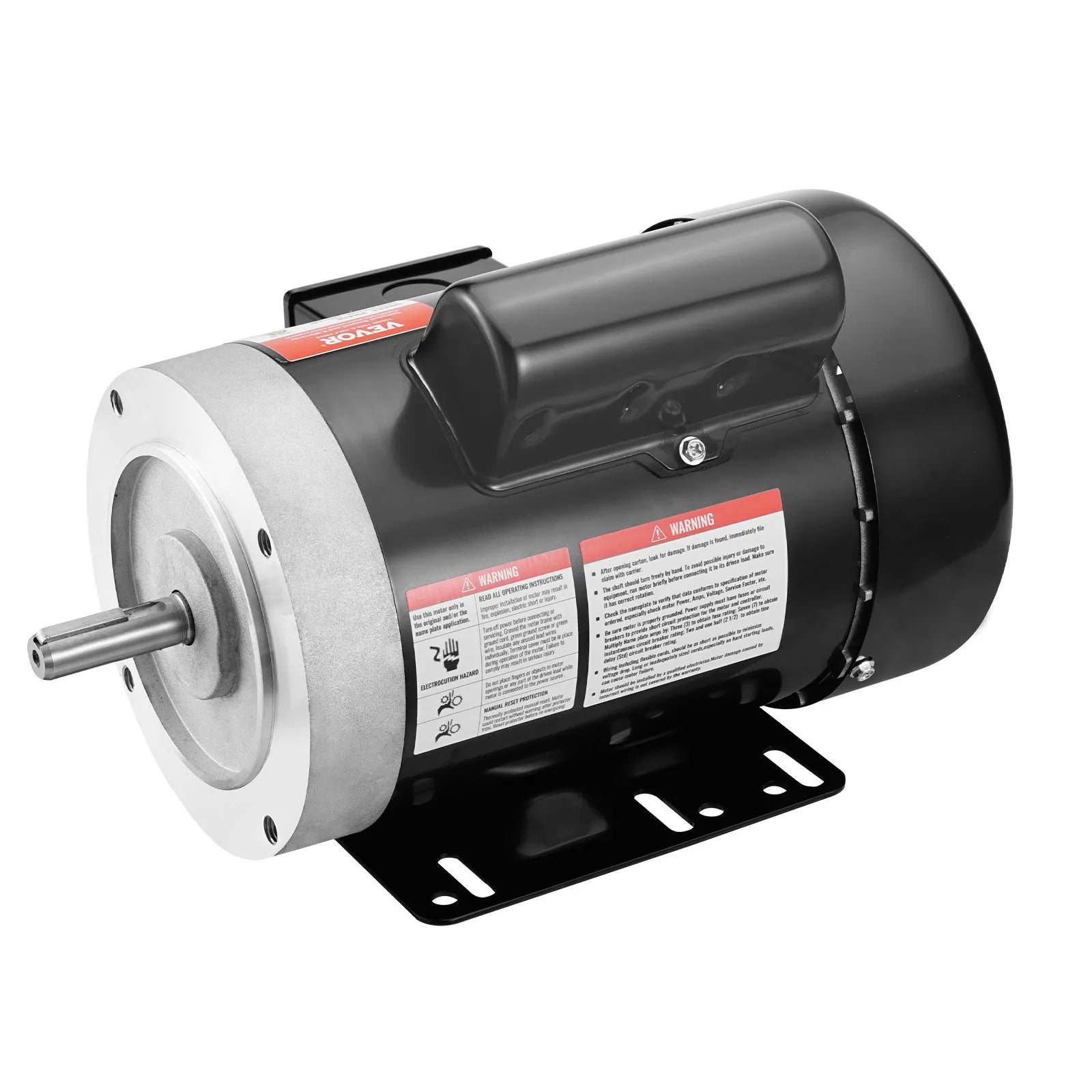VEVOR 0.75HP Electric Motor 1725RPM AC115/230V 56C Frame 1-Phase 5/8" Key Shaft