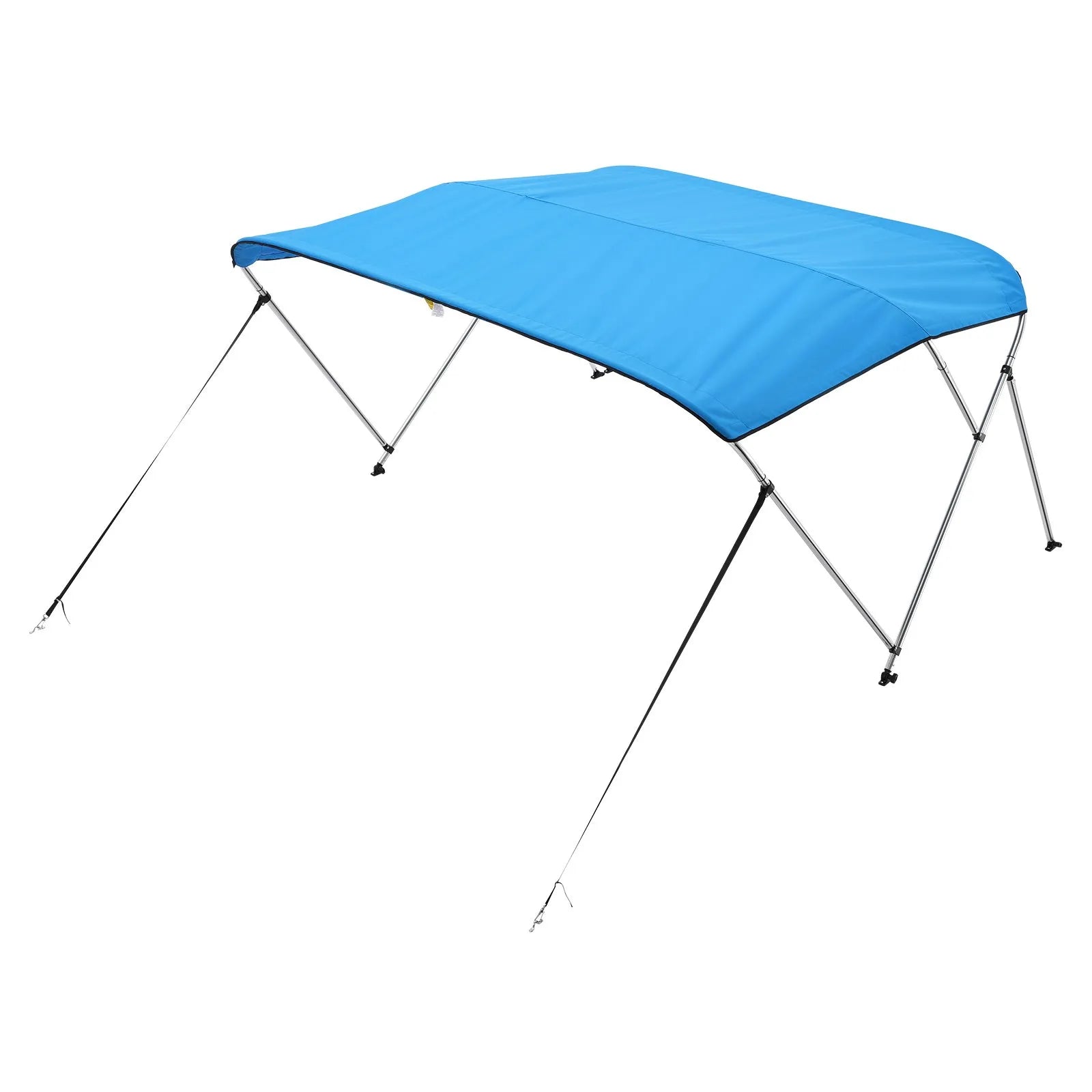 VEVOR 3 Bow Boat Bimini Tops 6'Lx(61"-66")W x 46"H Awning Canopy Pacific Blue