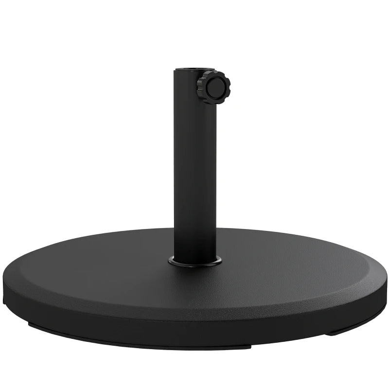 29 lbs Cement Patio Umbrella Base, 19" Heavy Duty Parasol Stand Market Umbrella Base Holder