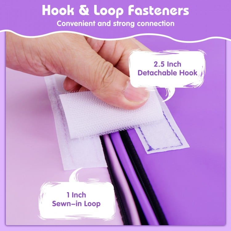 2-Piece Step and Slide Climber for Infants and Toddlers Baby Soft Play Set Foam Blocks-Purple