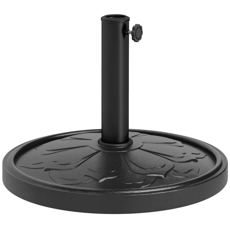 26 lbs Resin Round Patio Umbrella Base, Umbrella Stand Base, Outdoor Umbrella Stand for Outdoor, Lawn, Poolside