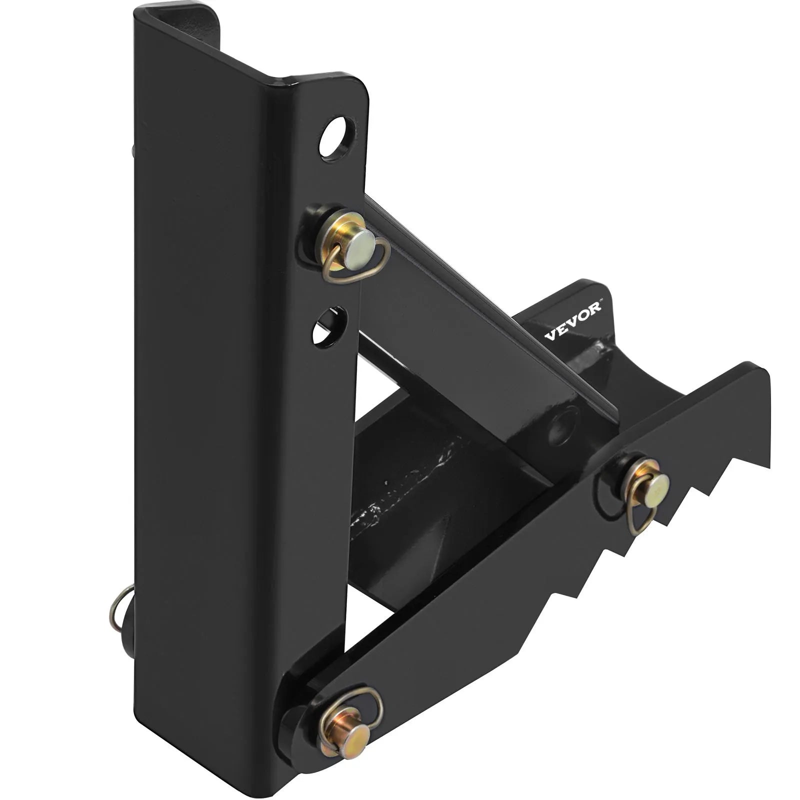 VEVOR 18" Backhoe Thumb, 1/2" Teeth Thickness Heavy Duty Excavator Thumb, Black Steel Weld On Thumb Attachments with 12mm Bolt-On Design Adjustable Mechanical Thumb for Backhoe/Excavator