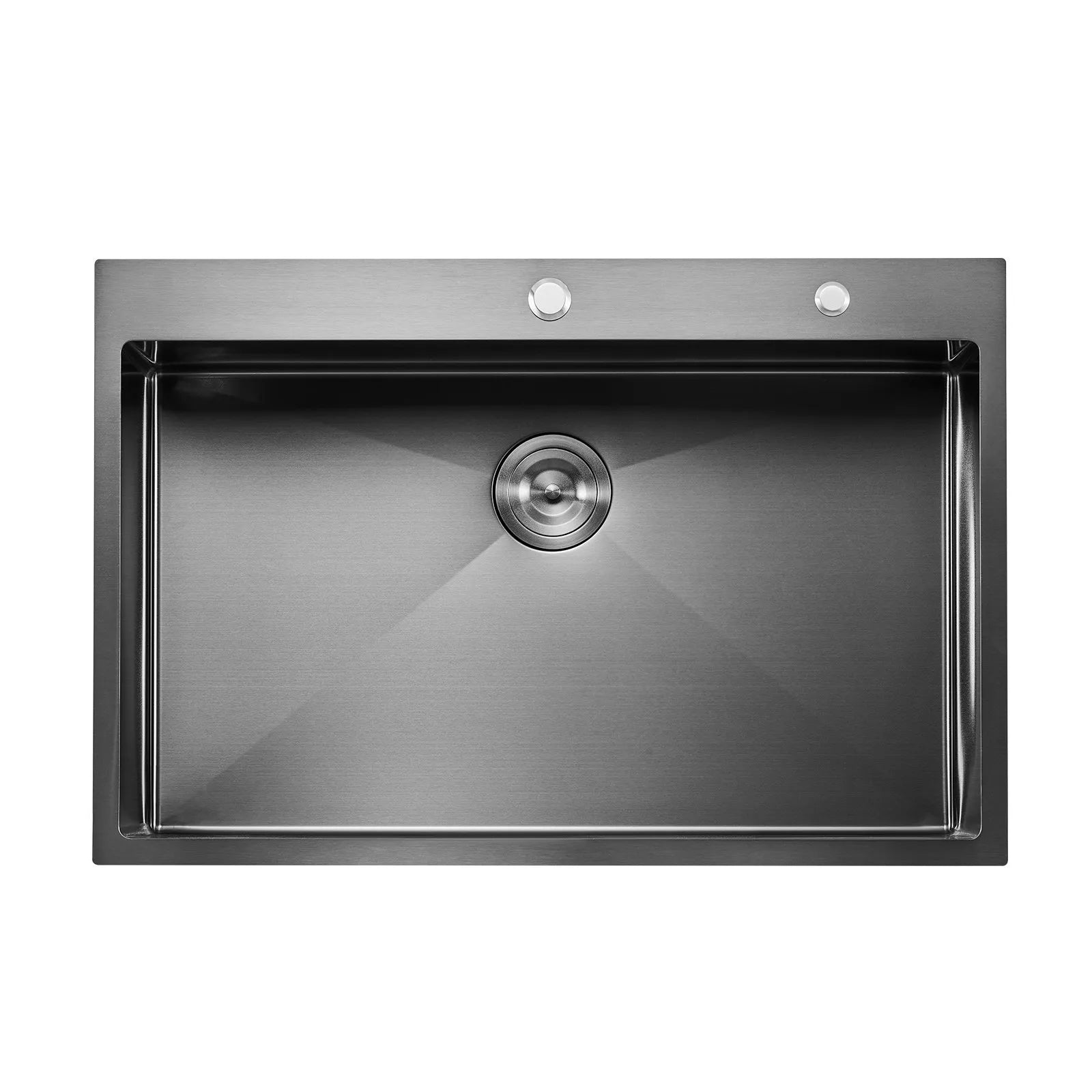 VEVOR 33" Kitchen Sink Top Mount Single Bowl Drop-In Basin Stainless Steel Black