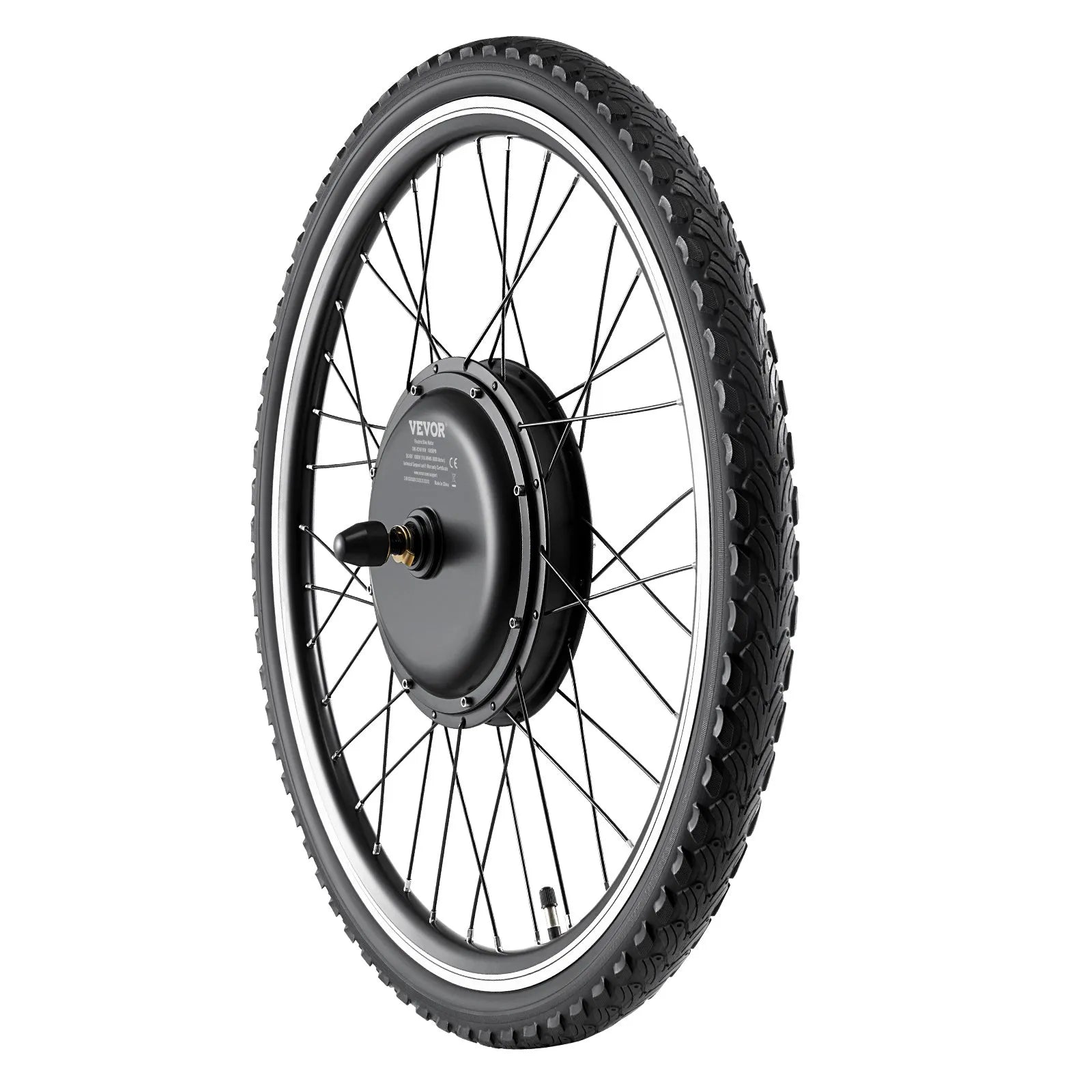 VEVOR 1000W Electric Bike Conversion Kit 48V 26" Front Wheel E-Bike Hub Motor