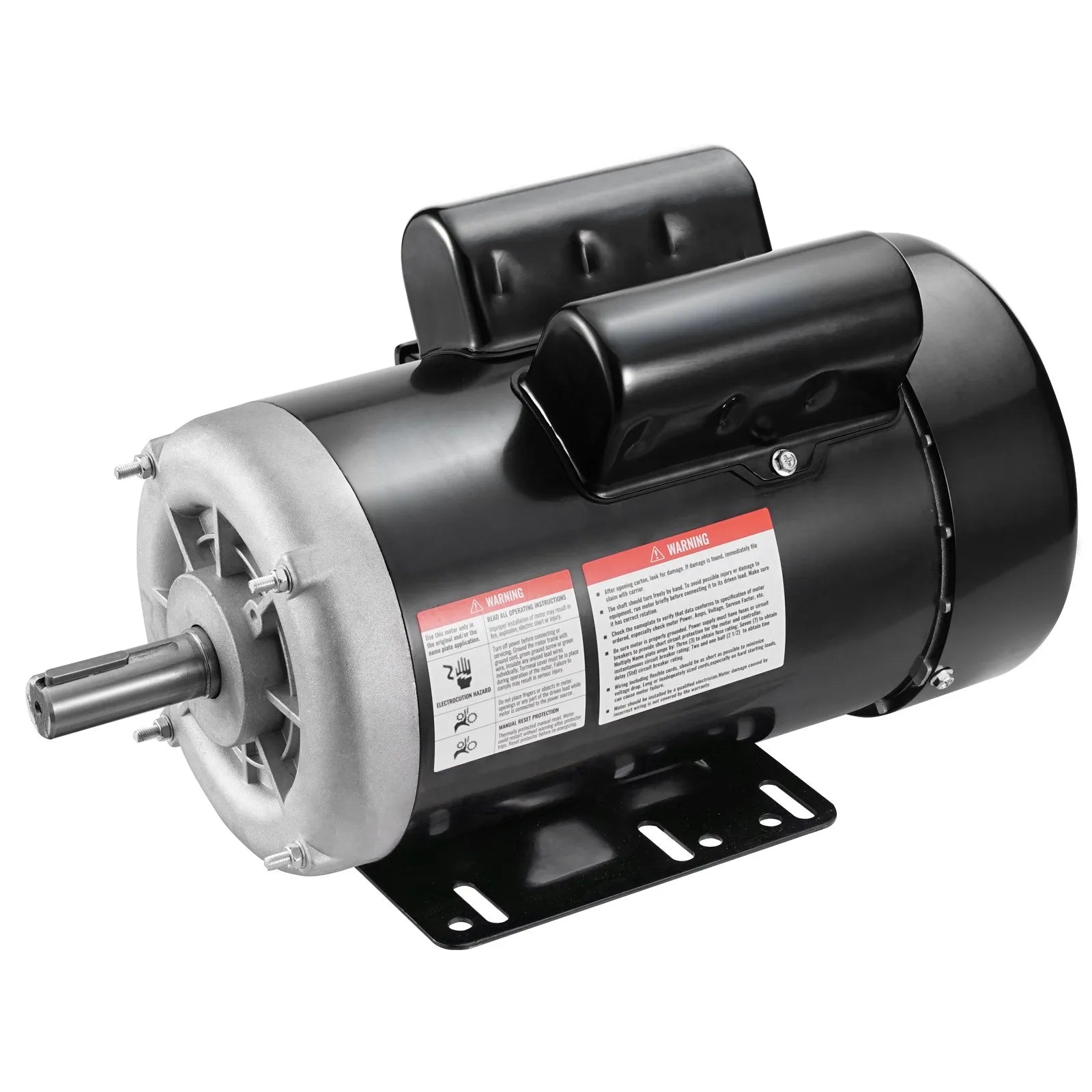 VEVOR 2HP Electric Motor 1725RPM AC115/230V 143/5T Frame 1-Phase 7/8" Key Shaft